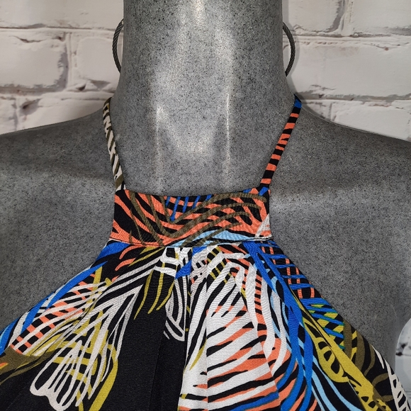 1.STATE floral print halter dress,size "M" - Picture 6 of 12